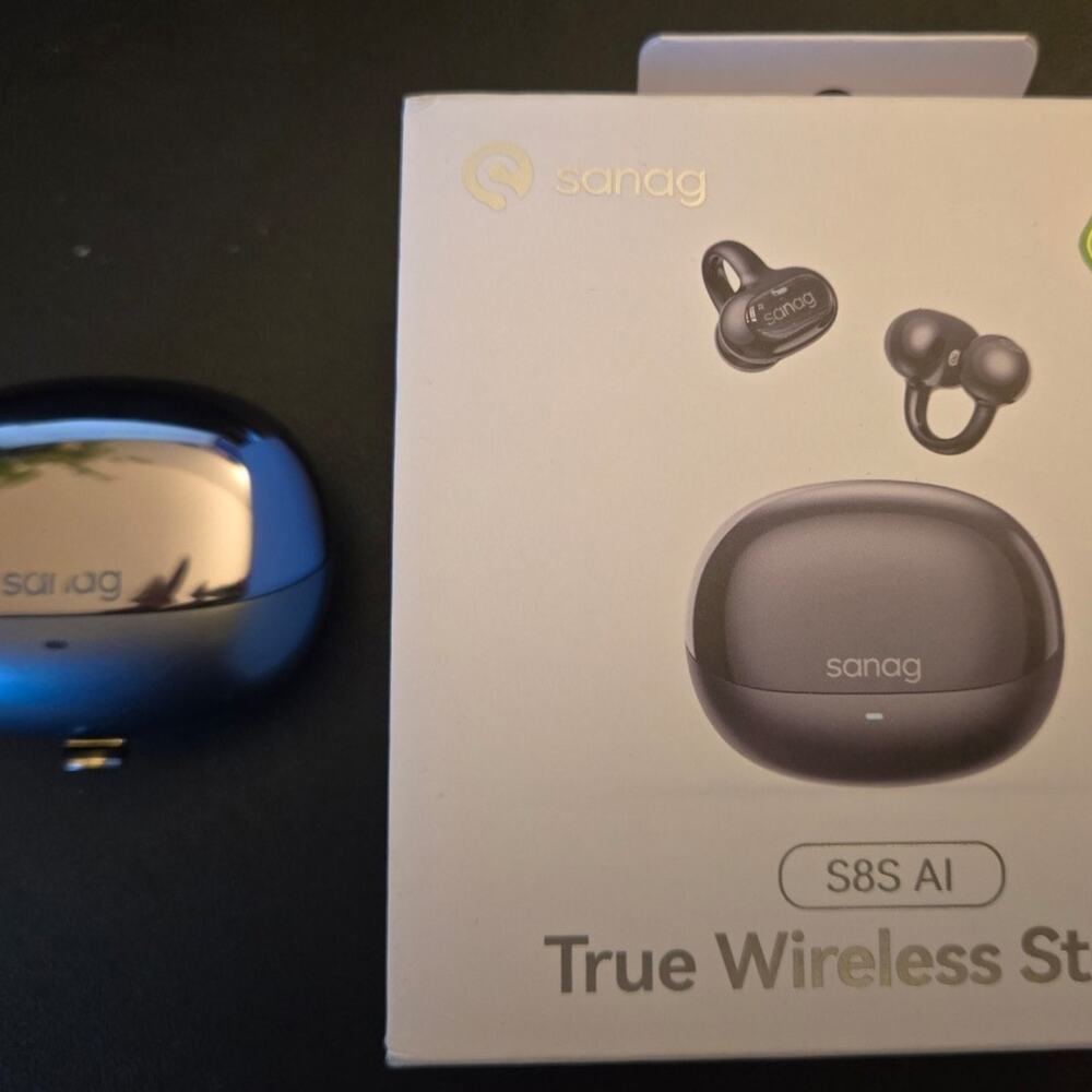 Sanag S8s Free Clip Open Ear Earphone Ear Clip 3D Grey